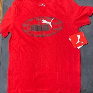 Puma Kids Graphic Red Tee